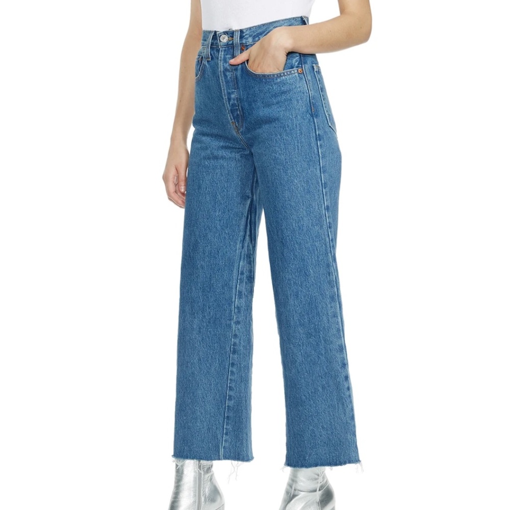 RE/DONE Jeans Wide Leg Crop
